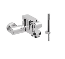 Смеситель Zipponi SPLINE для ванны 1-рычажный, с ручной лейкой в комплекте, хром SN150CR-002