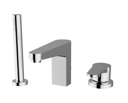 Смеситель Zipponi ZEN встраиваемый на борт ванны (3 отверстия), хром ZN153CR-001 