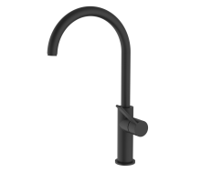 Смеситель Zipponi для кухни с поворотным Pизливом, ЧЁРНЫЙ матовый 17813BB-Z01 