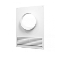 Настенная пластина с фланцем и решеткой d=125 мм ZERNBERG 2504 