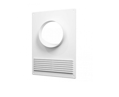 Настенная пластина с фланцем и решеткой d=125 мм ZERNBERG 2504 