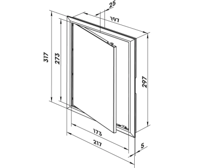 Дверца Porta 2030 H (P/S)