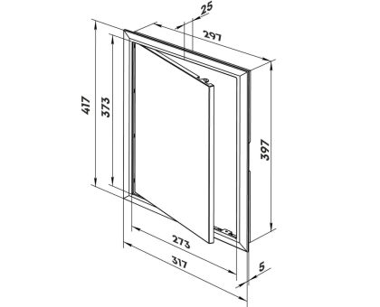 Дверца Porta 3040 H (P/S)