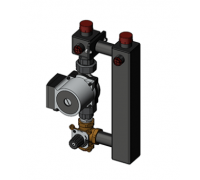 Насосный модуль со смесителем под привод СП25/60 (Grundfos 130 мм+клапан)	