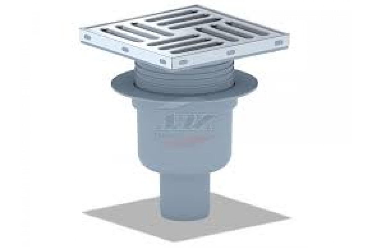 Купить Трап вертикальный 50 регулируемый с решеткой из нерж. стали ...